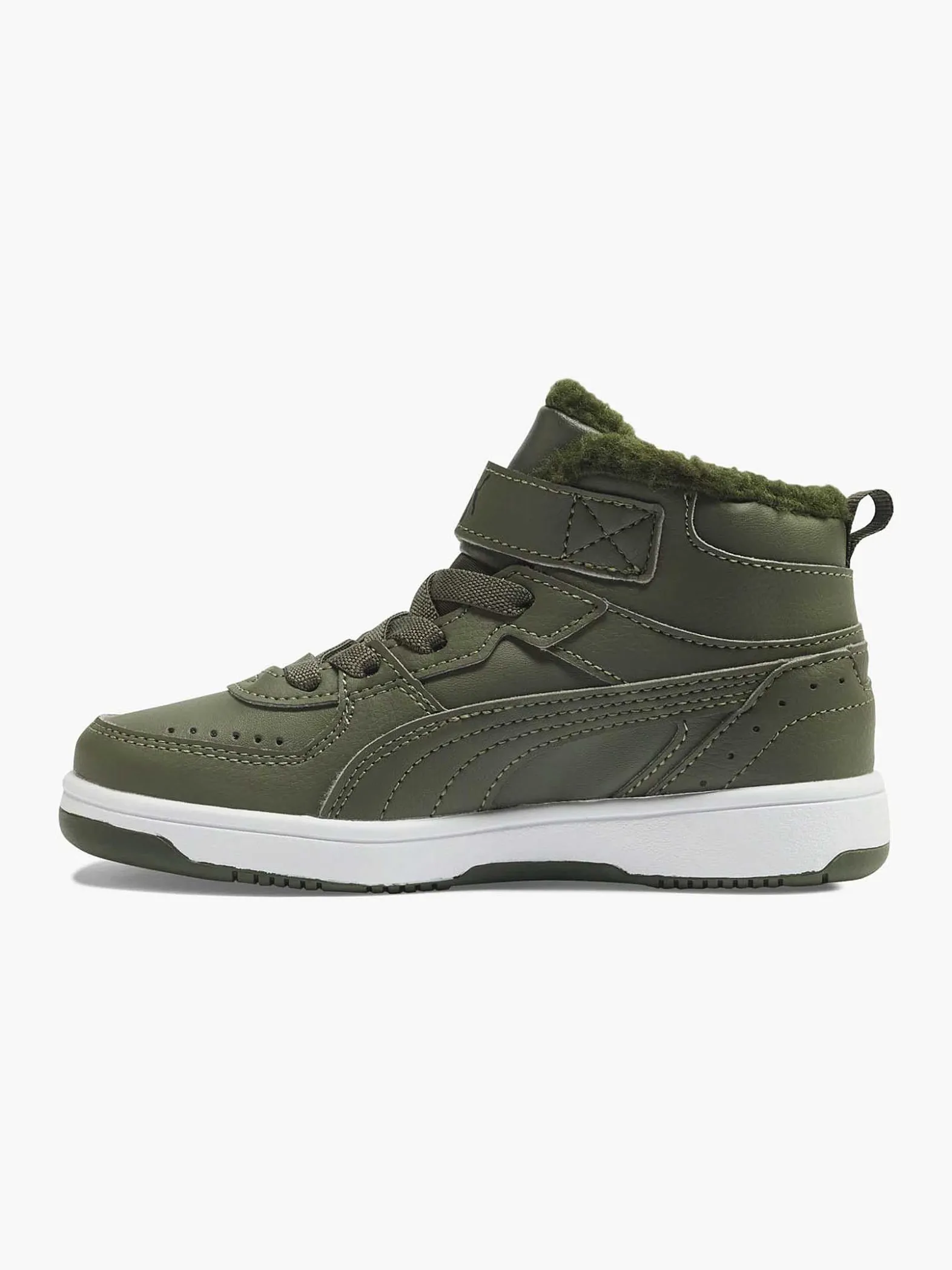 Puma Groene Rebound Joy Fur Ps-Kinderen Jongensschoenen