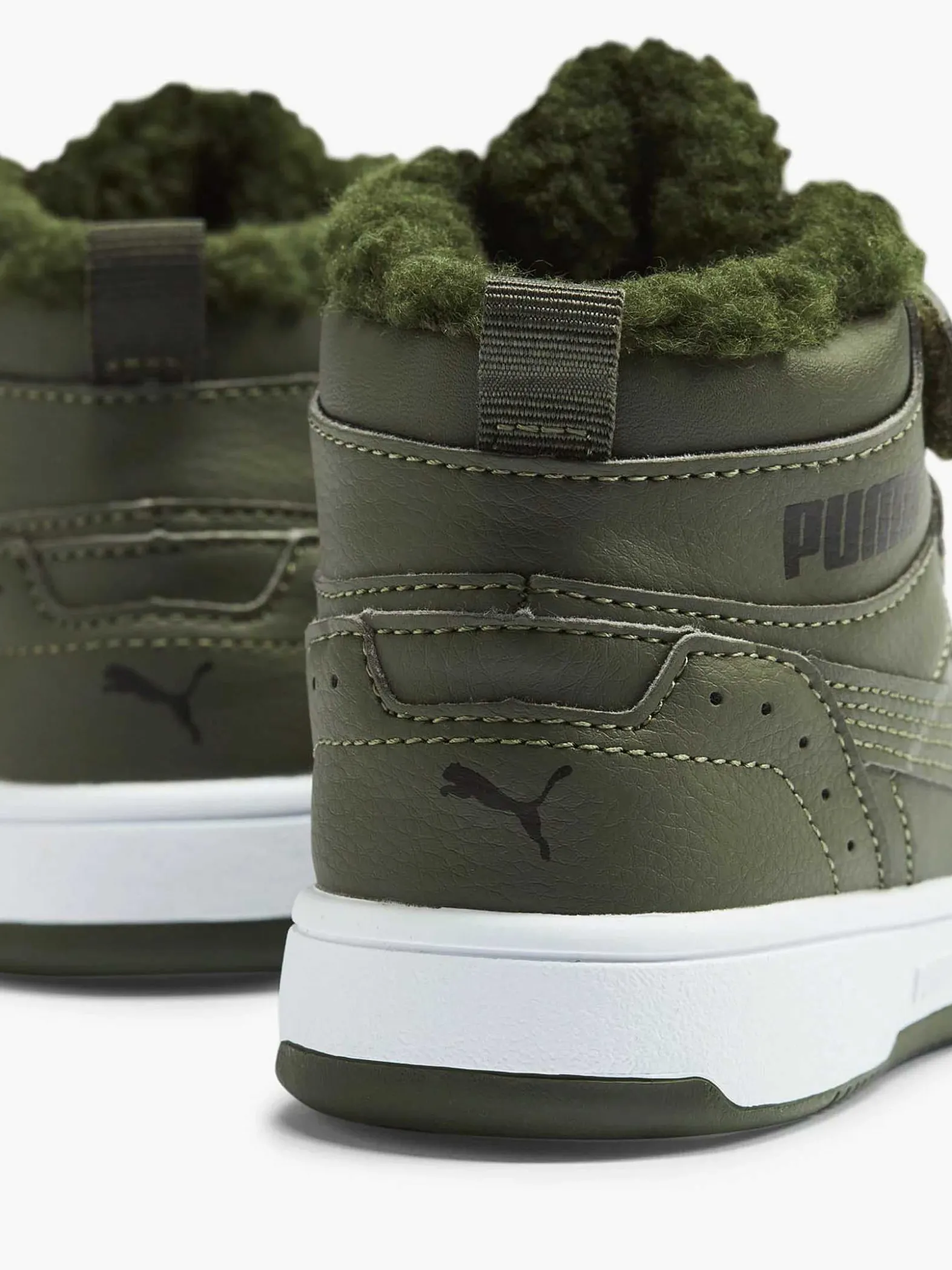 Puma Groene Rebound Joy Fur Ps-Kinderen Jongensschoenen