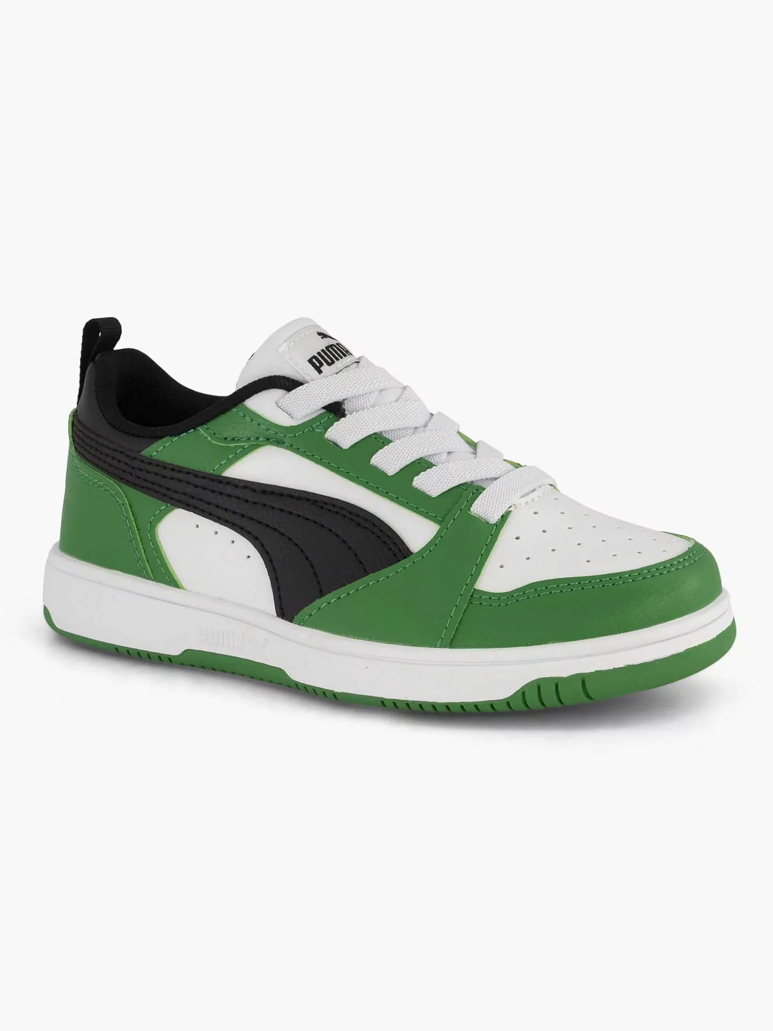 Puma Groene Rebound V6 Lo Ac Ps-Kinderen Babyschoenen
