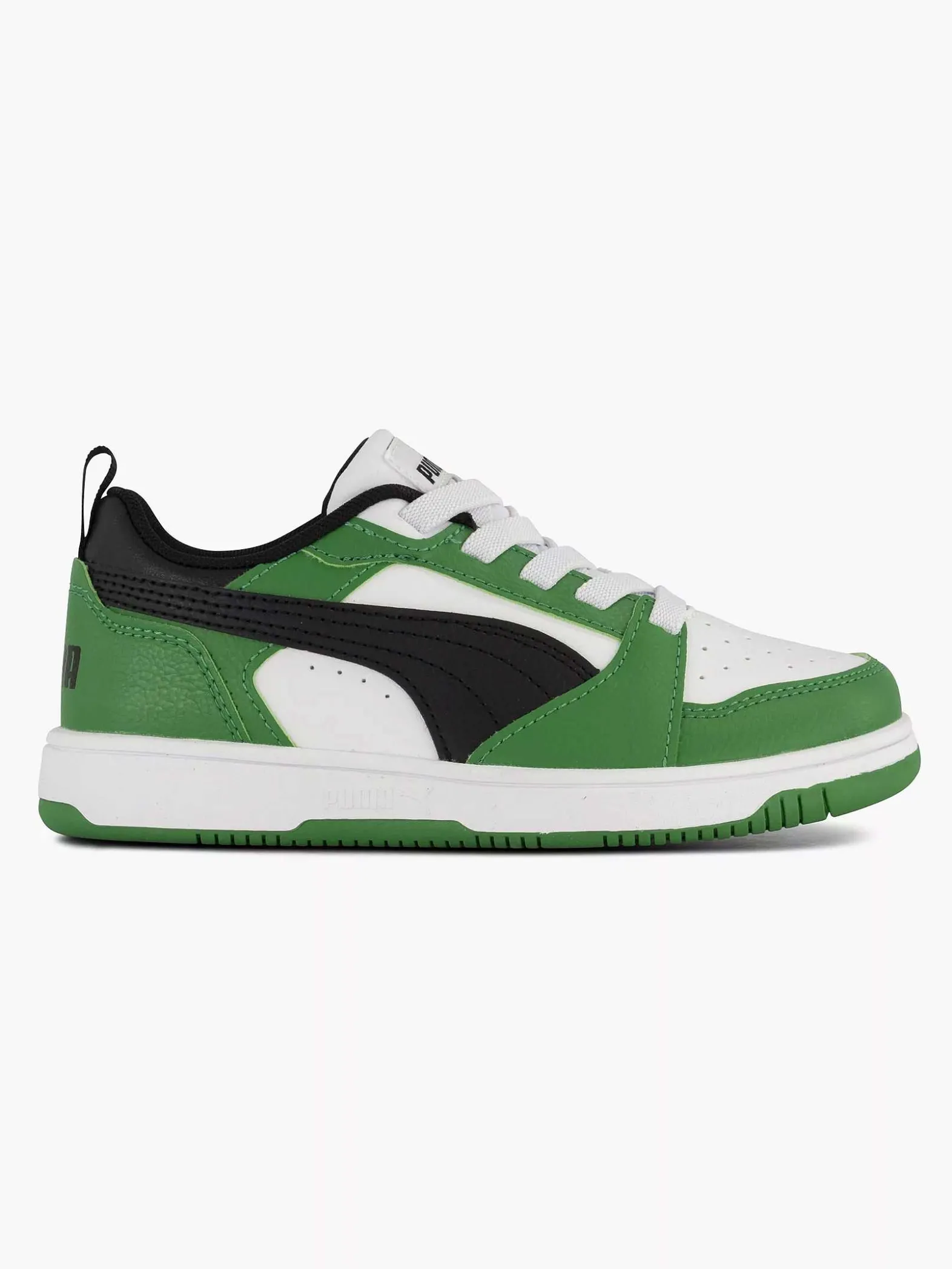 Puma Groene Rebound V6 Lo Ac Ps-Kinderen Babyschoenen