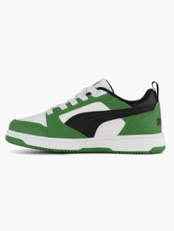Puma Groene Rebound V6 Lo Ac Ps-Kinderen Babyschoenen