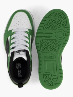 Puma Groene Rebound V6 Lo Ac Ps-Kinderen Babyschoenen