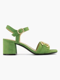 Graceland Groene Sandalette Sierketting-Dames Sandalen