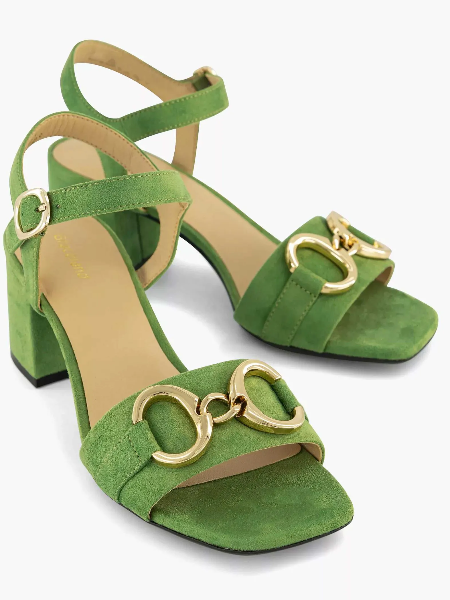 Graceland Groene Sandalette Sierketting-Dames Sandalen