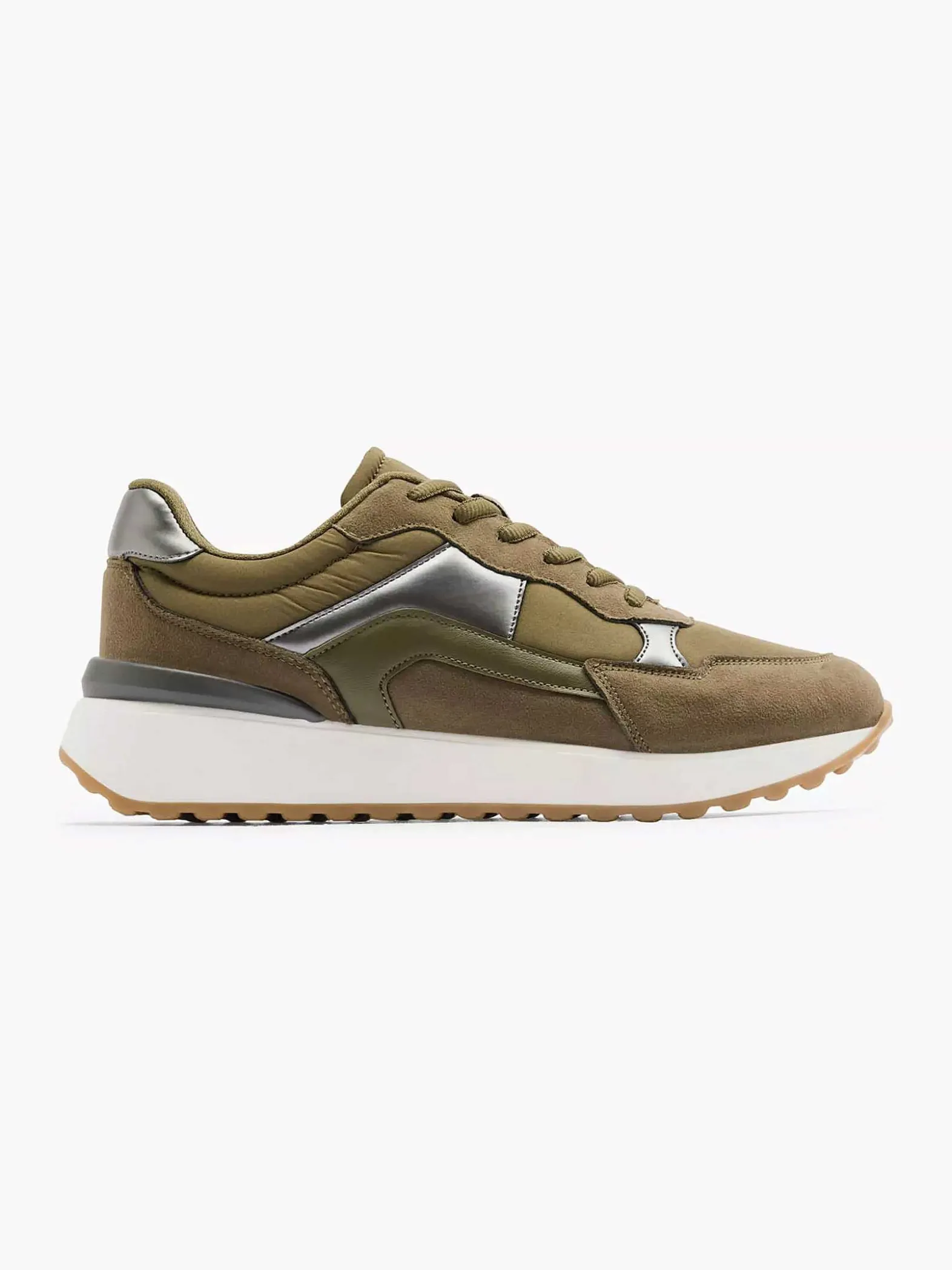 Graceland Groene Sneaker-Dames Sneakers