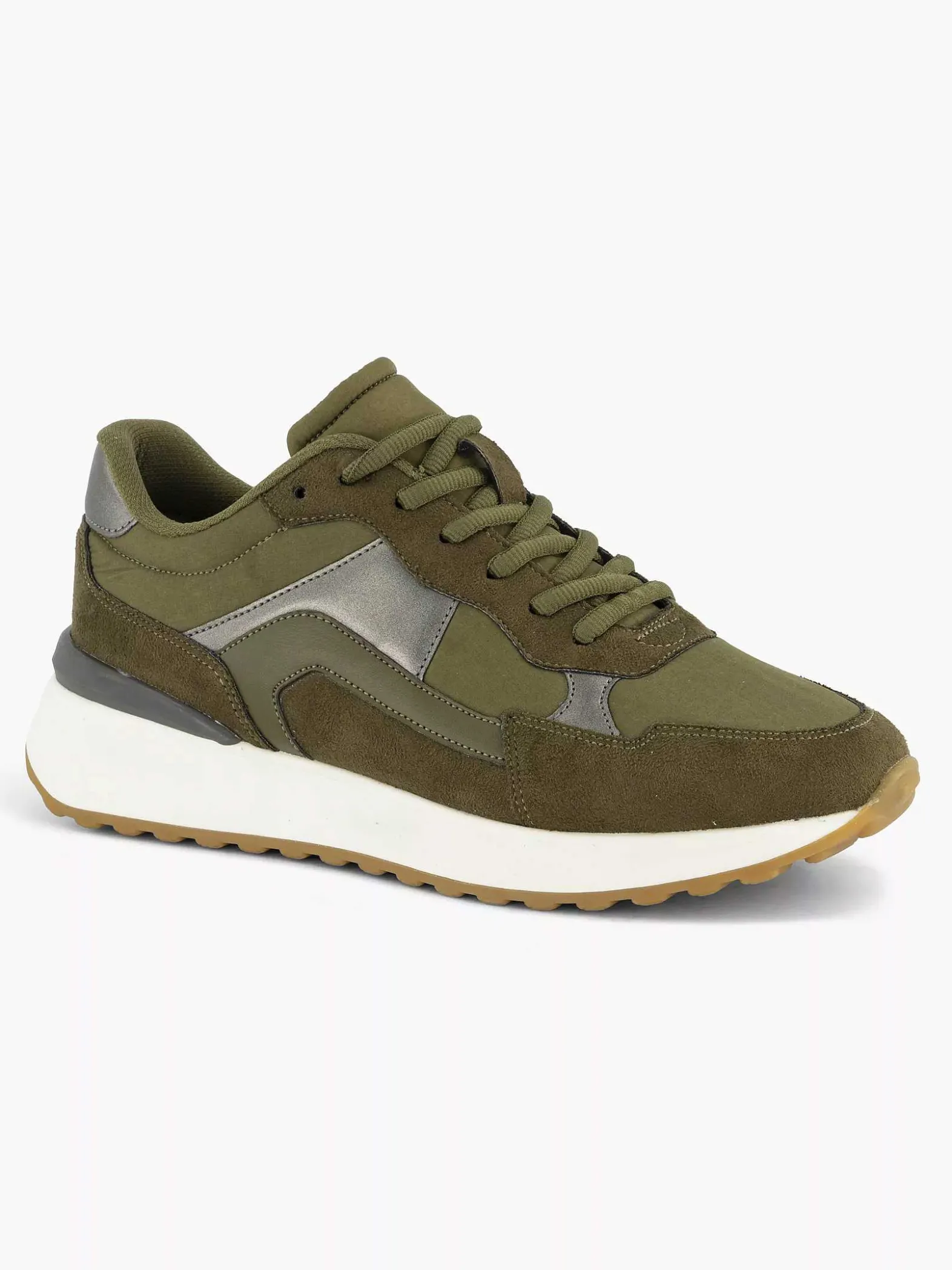 Graceland Groene Sneaker-Dames Sneakers