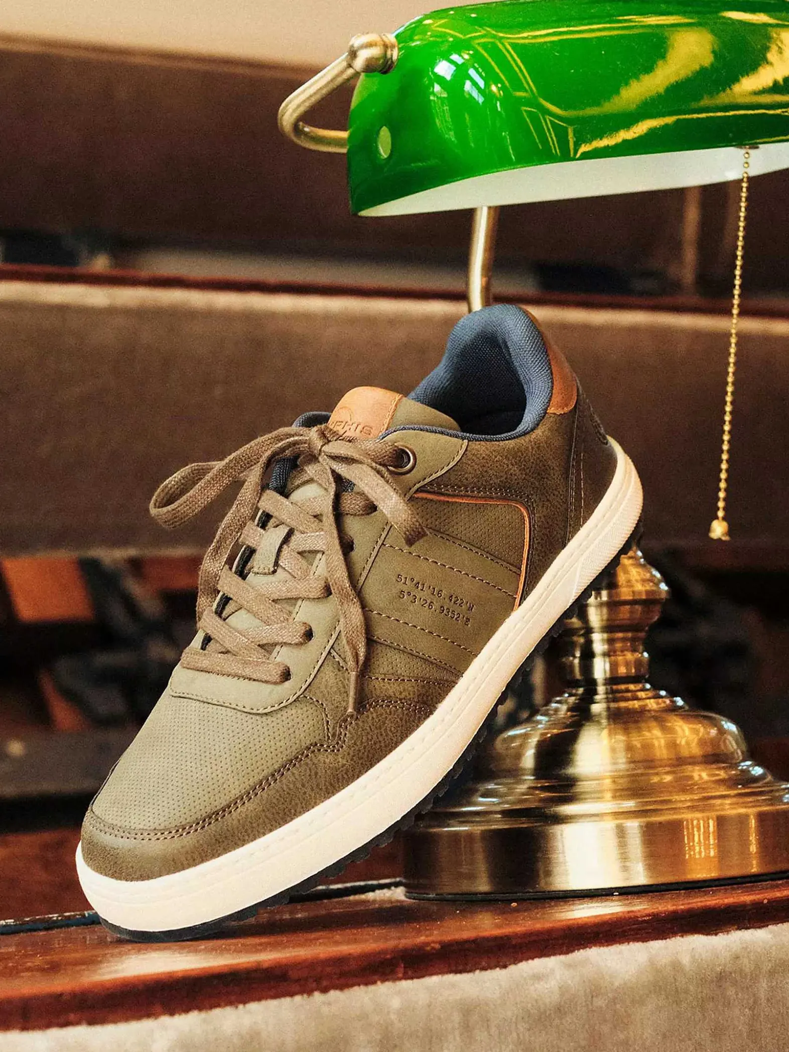 Memphis One Groene Sneaker Memory Foam-Heren Sneakers