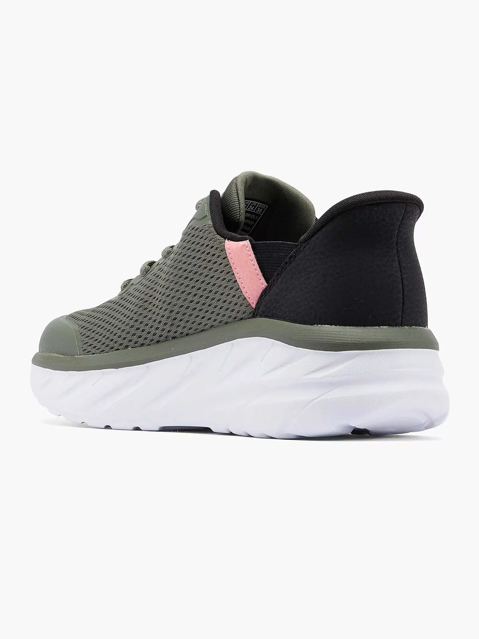 Skechers Groene Sneaker Swift Fit - Hands Free Premium Cushioning-Dames Sneakers