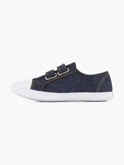 Vty Jeansblauwe Gymschoen Klittenband-Kinderen Babyschoenen