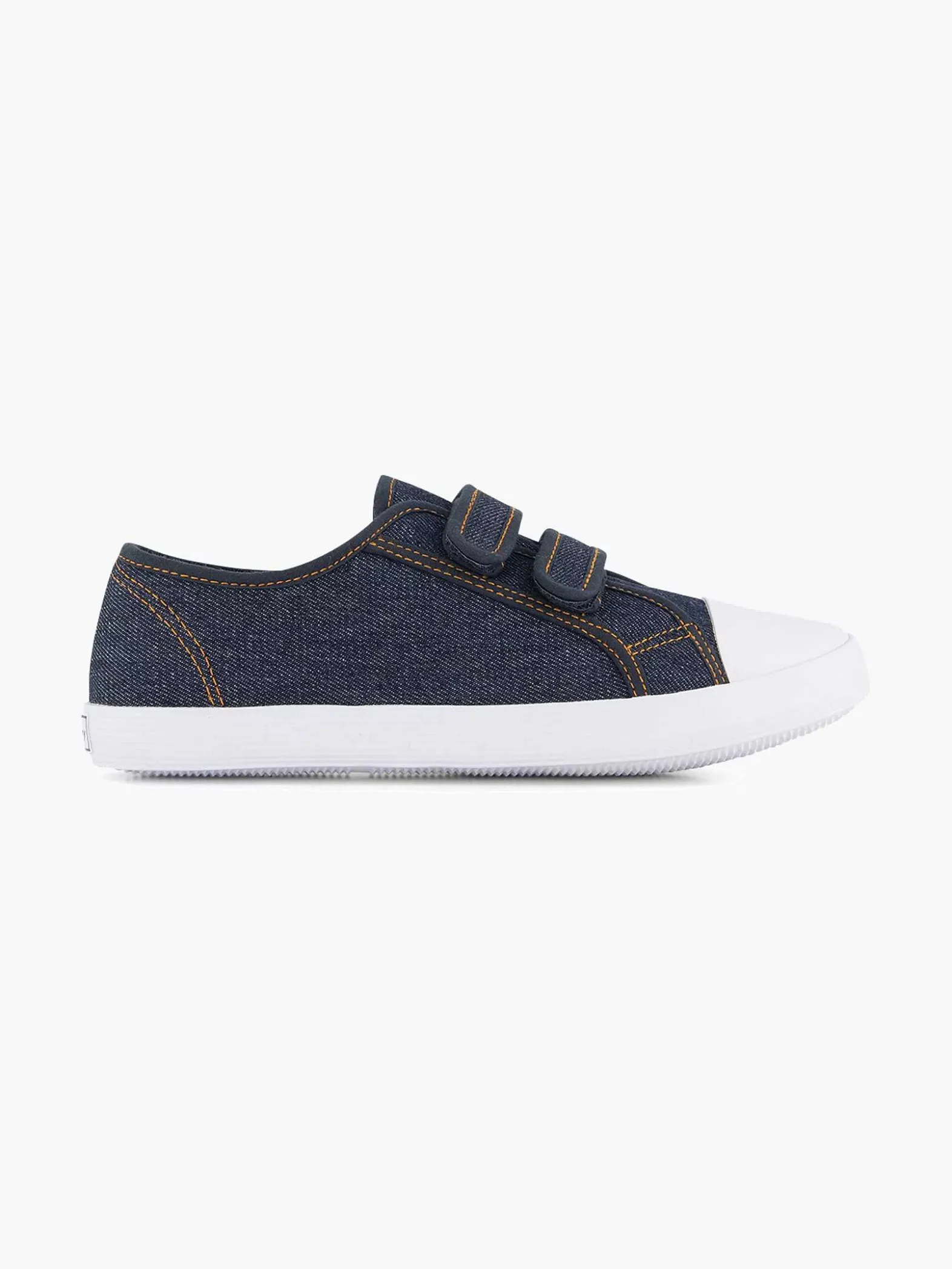 Vty Jeansblauwe Gymschoen Klittenband-Kinderen Babyschoenen