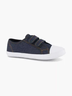 Vty Jeansblauwe Gymschoen Klittenband-Kinderen Babyschoenen