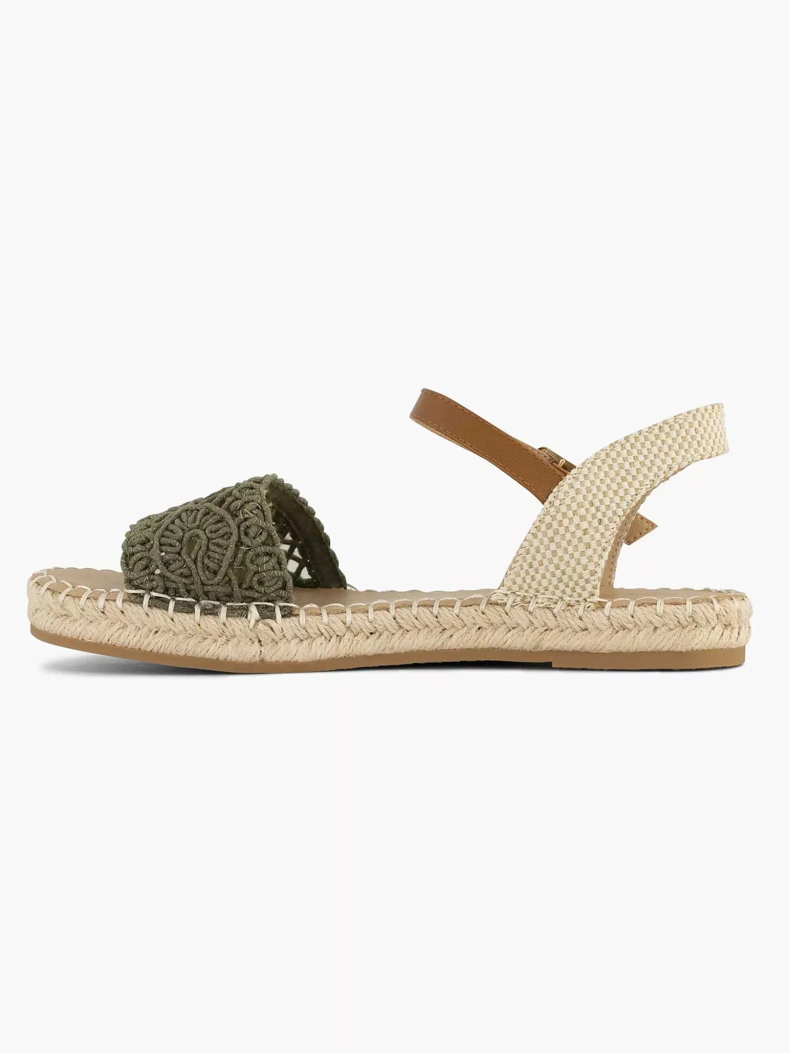 Graceland Khaki Sandaal-Dames Sandalen