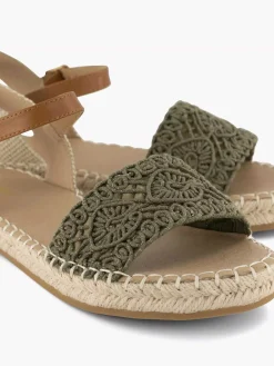 Graceland Khaki Sandaal-Dames Sandalen
