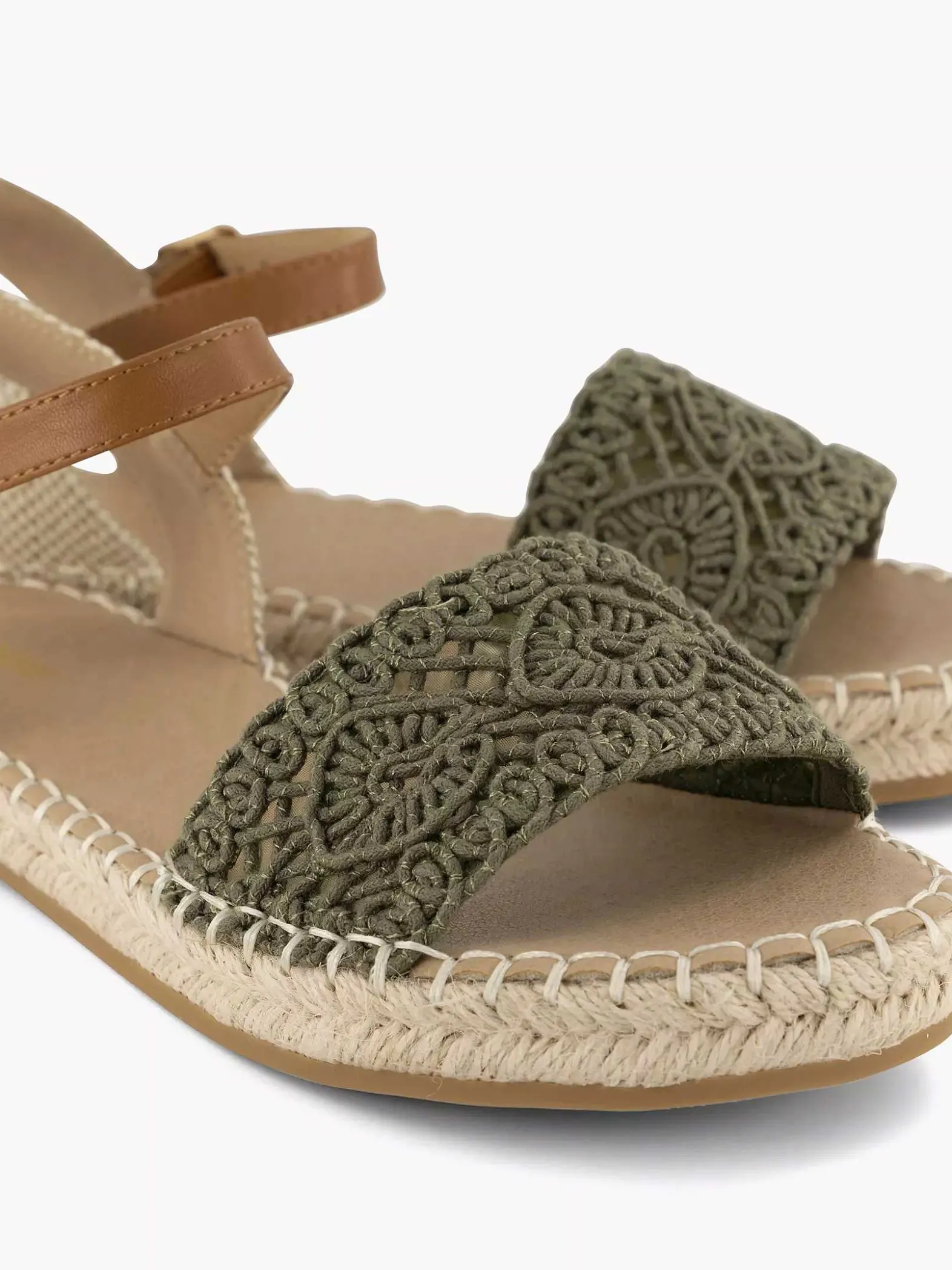 Graceland Khaki Sandaal-Dames Sandalen