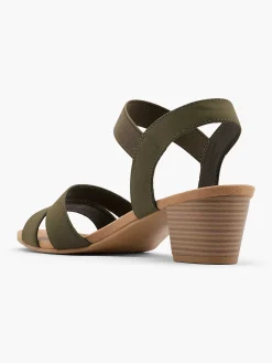 Graceland Khaki Sandalette-Dames Sandalen