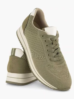 Medicus Khaki Sneaker-Dames Comfort Schoenen