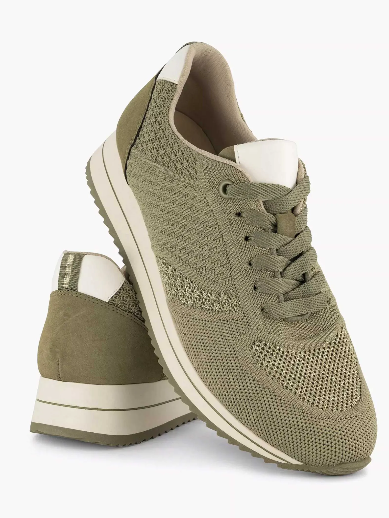 Medicus Khaki Sneaker-Dames Comfort Schoenen