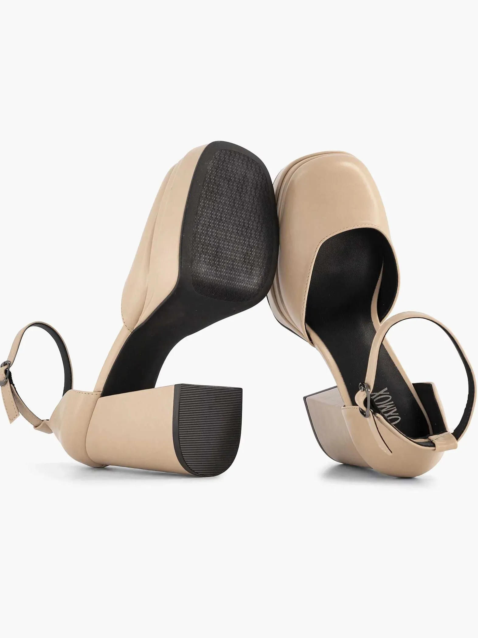 Oxmox Koffie Platform Pump-Dames Pumps