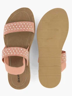 Graceland Koraal Sandaal-Dames Sandalen