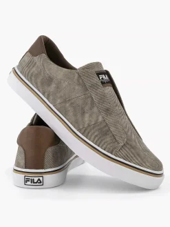 FILA Licht Beige Canvas Instapper-Heren Instappers