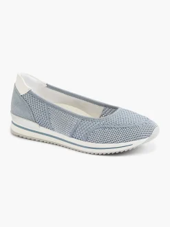 Medicus Lichtblauwe Comfort Instapper-Dames Comfort Schoenen