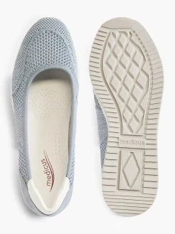 Medicus Lichtblauwe Comfort Instapper-Dames Comfort Schoenen