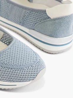 Medicus Lichtblauwe Comfort Instapper-Dames Comfort Schoenen