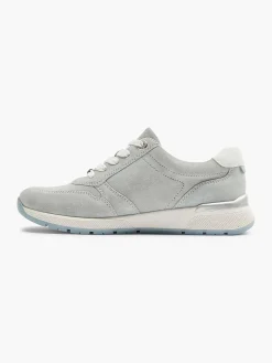 Medicus Lichtblauwe Leren Sneaker-Dames Comfort Schoenen