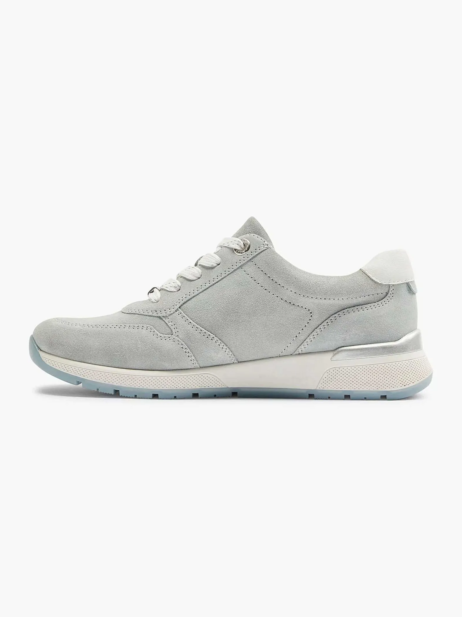 Medicus Lichtblauwe Leren Sneaker-Dames Comfort Schoenen