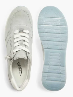 Medicus Lichtblauwe Leren Sneaker-Dames Comfort Schoenen
