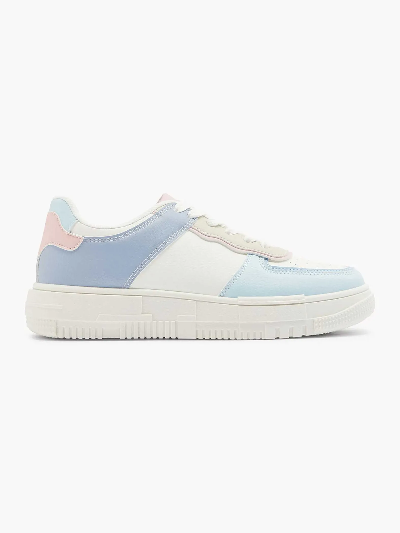 Graceland Lichtblauwe Platform Sneaker-Dames Sneakers
