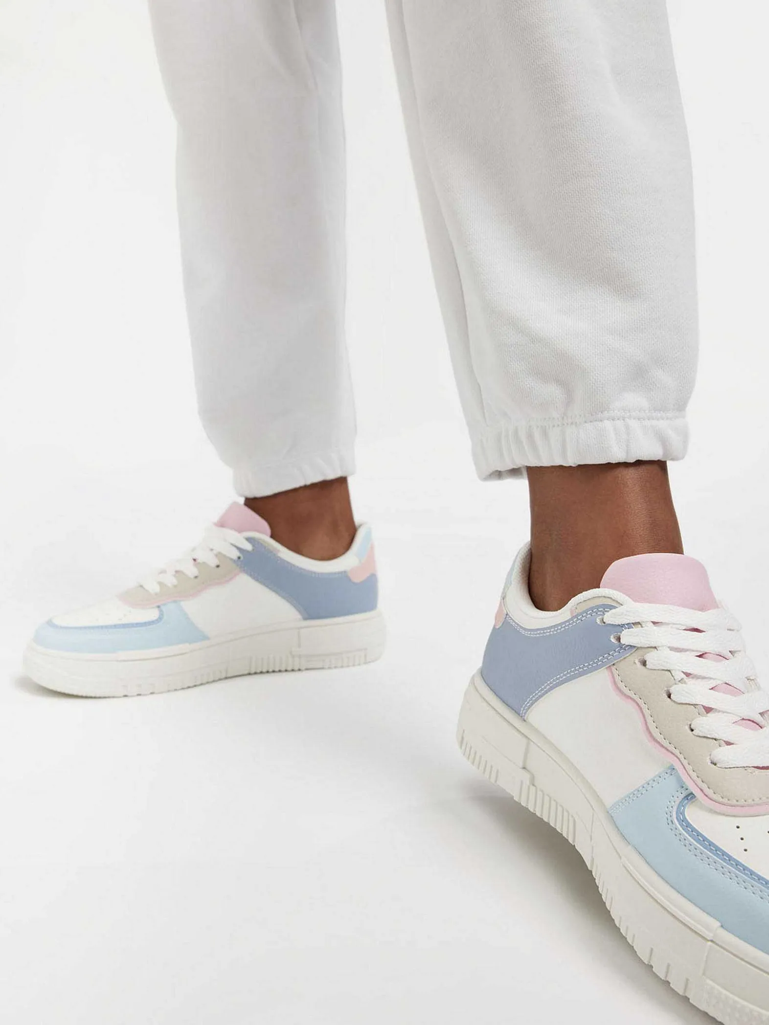 Graceland Lichtblauwe Platform Sneaker-Dames Sneakers