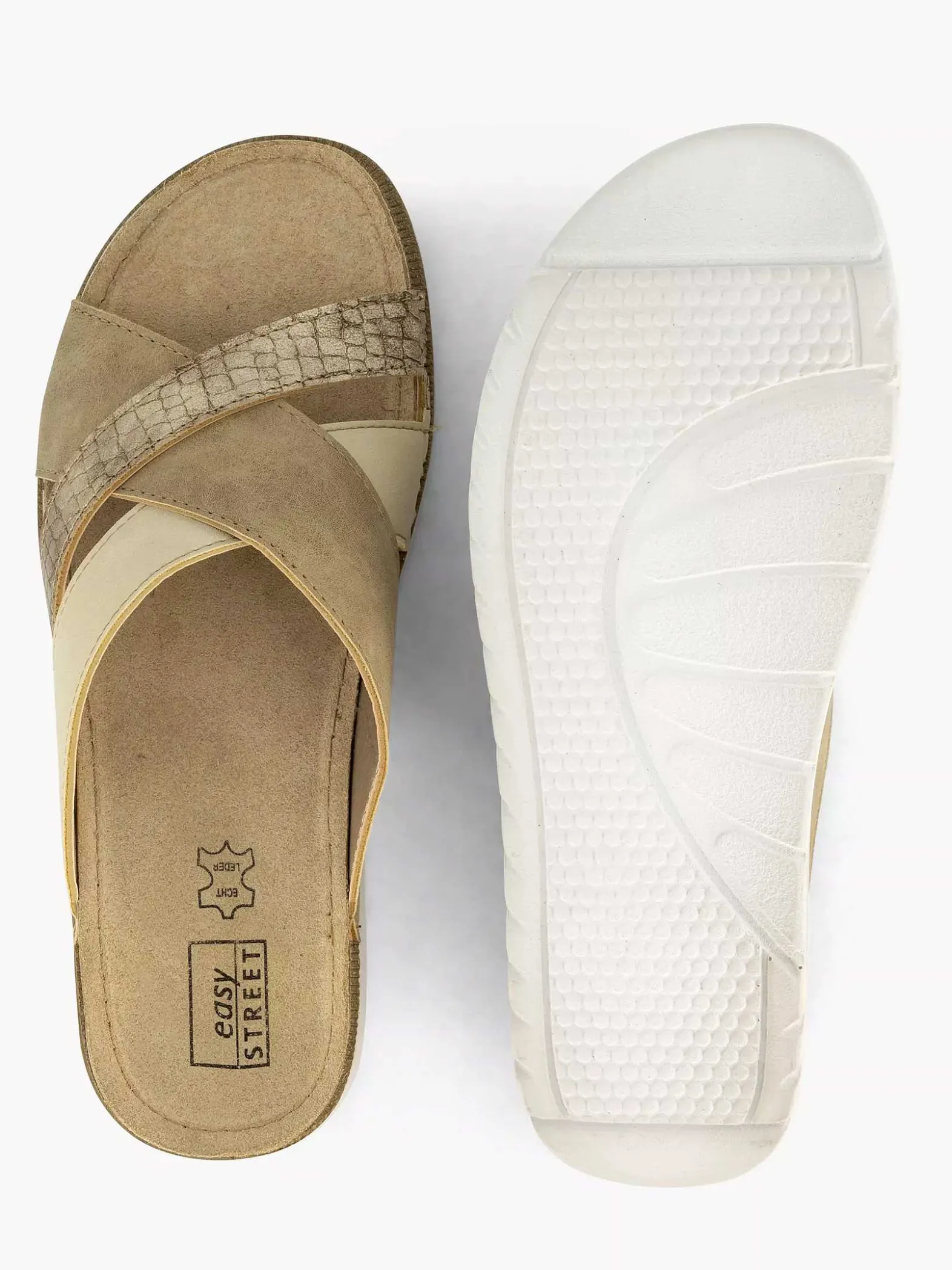 Easy Street Lichtbruine Comfort Slipper-Dames Comfort Schoenen