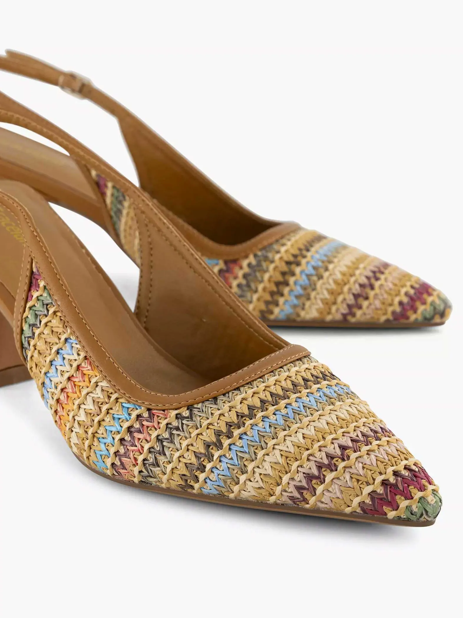 Graceland Lichtbruine Slingback-Dames Pumps
