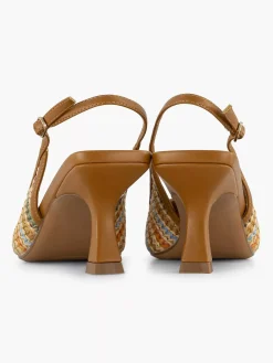 Graceland Lichtbruine Slingback-Dames Pumps