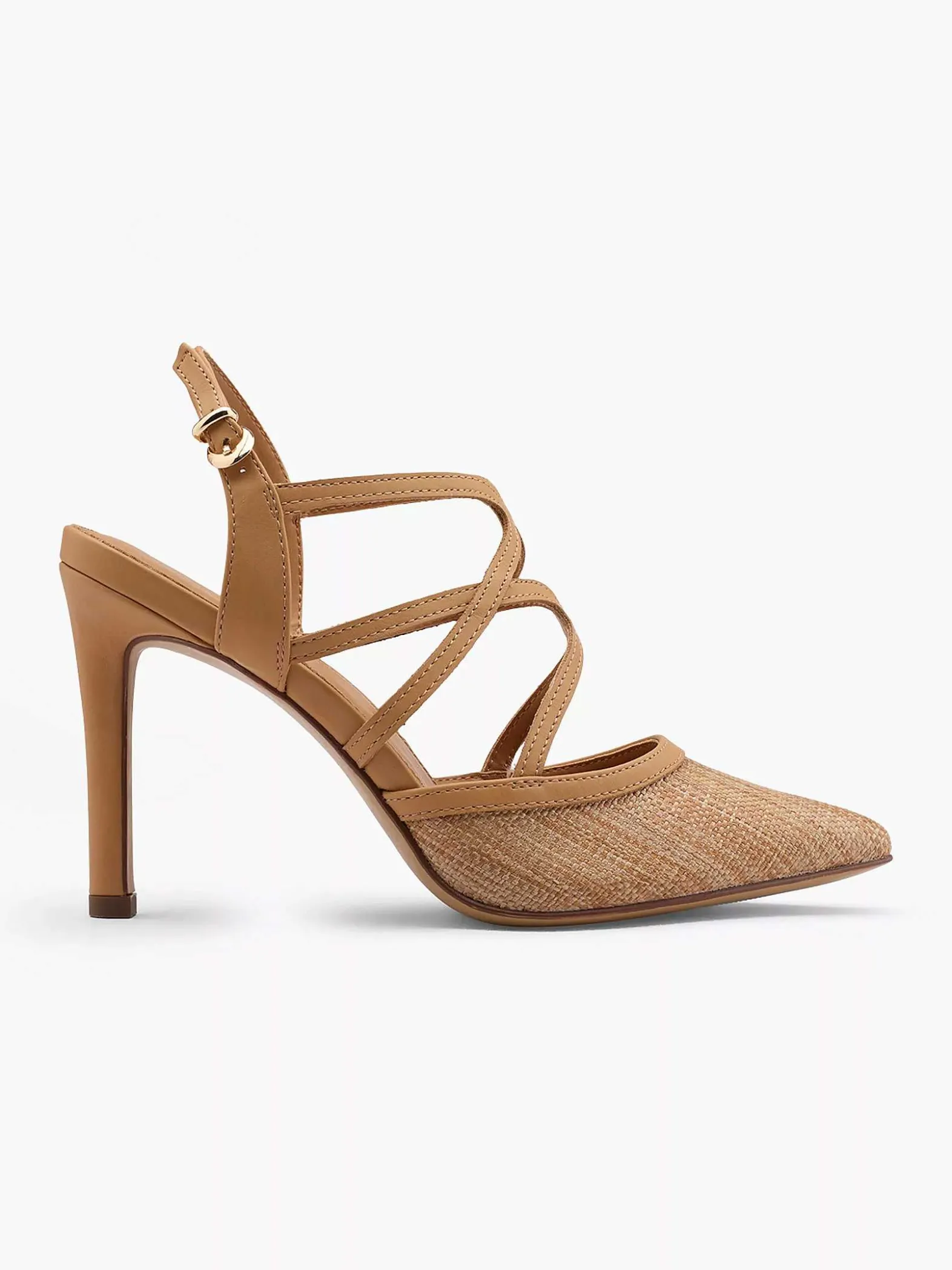 Graceland Lichtbruine Slingback-Dames Pumps