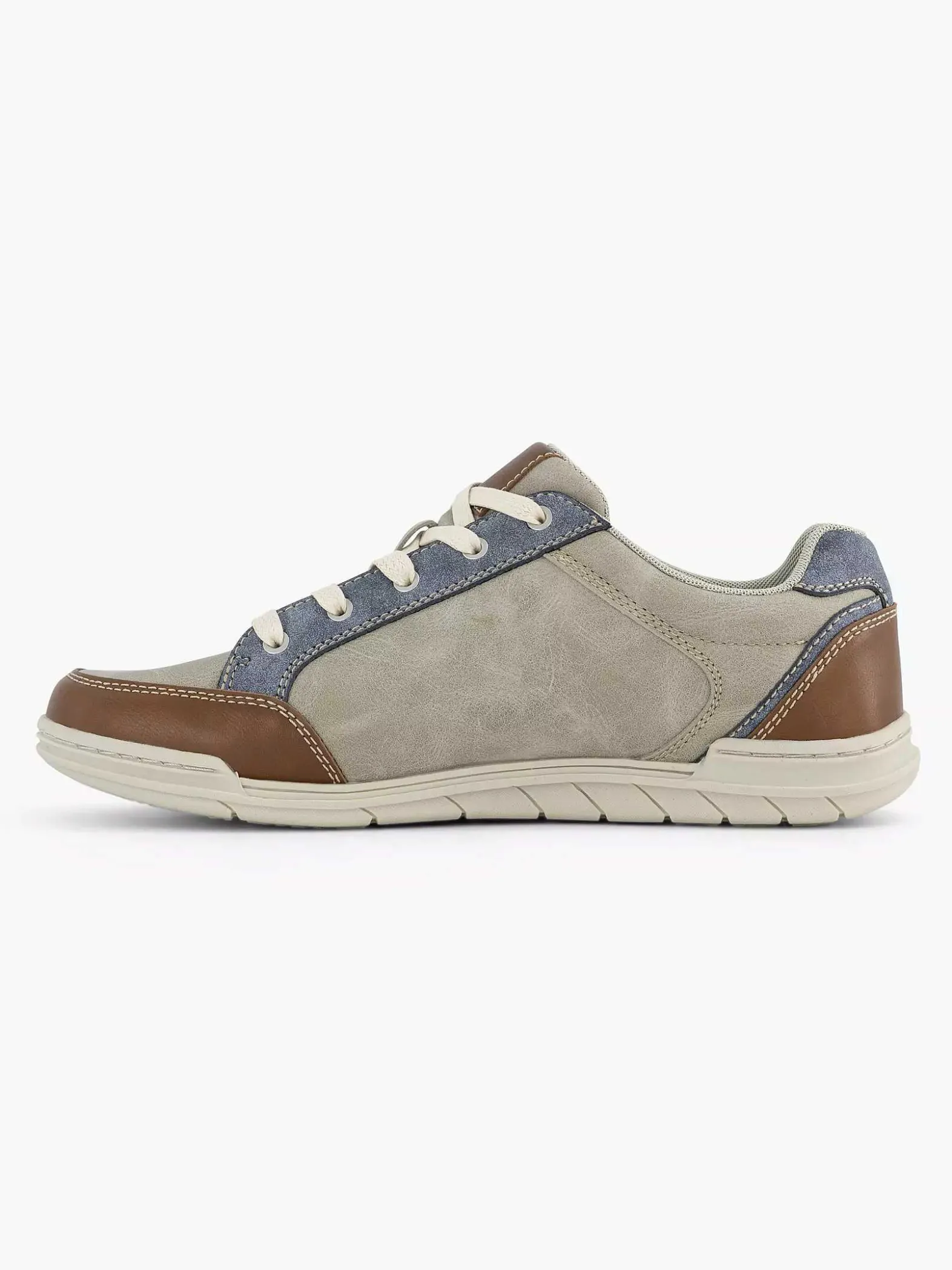 Easy Street Lichtgrijze Comfort Sneaker-Heren Sneakers