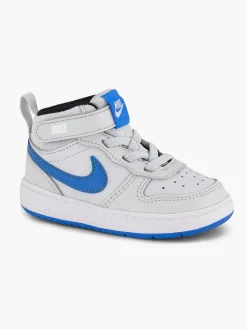 Nike Lichtgrijze Court Borough Mid 2-Kinderen Jongensschoenen
