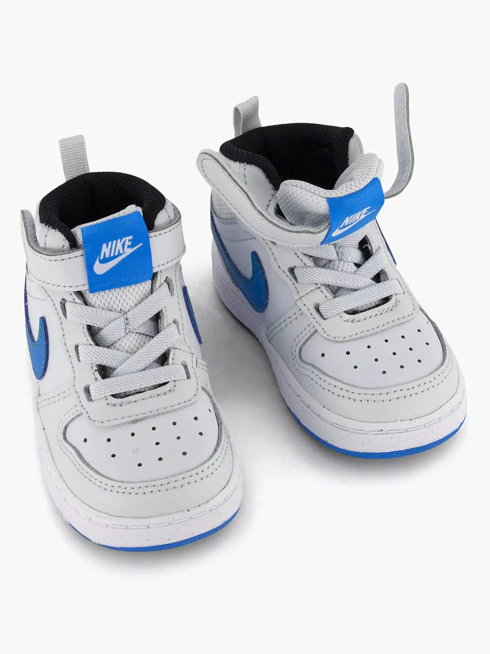 Nike Lichtgrijze Court Borough Mid 2-Kinderen Jongensschoenen