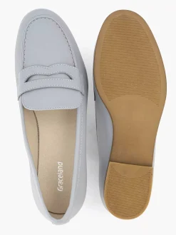 Graceland Lichtgrijze Loafer-Dames Instappers