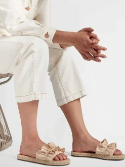 Graceland Lichtoranje Slipper Roesjes-Dames Slippers