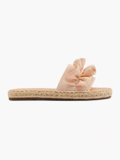 Graceland Lichtoranje Slipper Roesjes-Dames Slippers