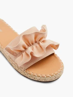 Graceland Lichtoranje Slipper Roesjes-Dames Slippers