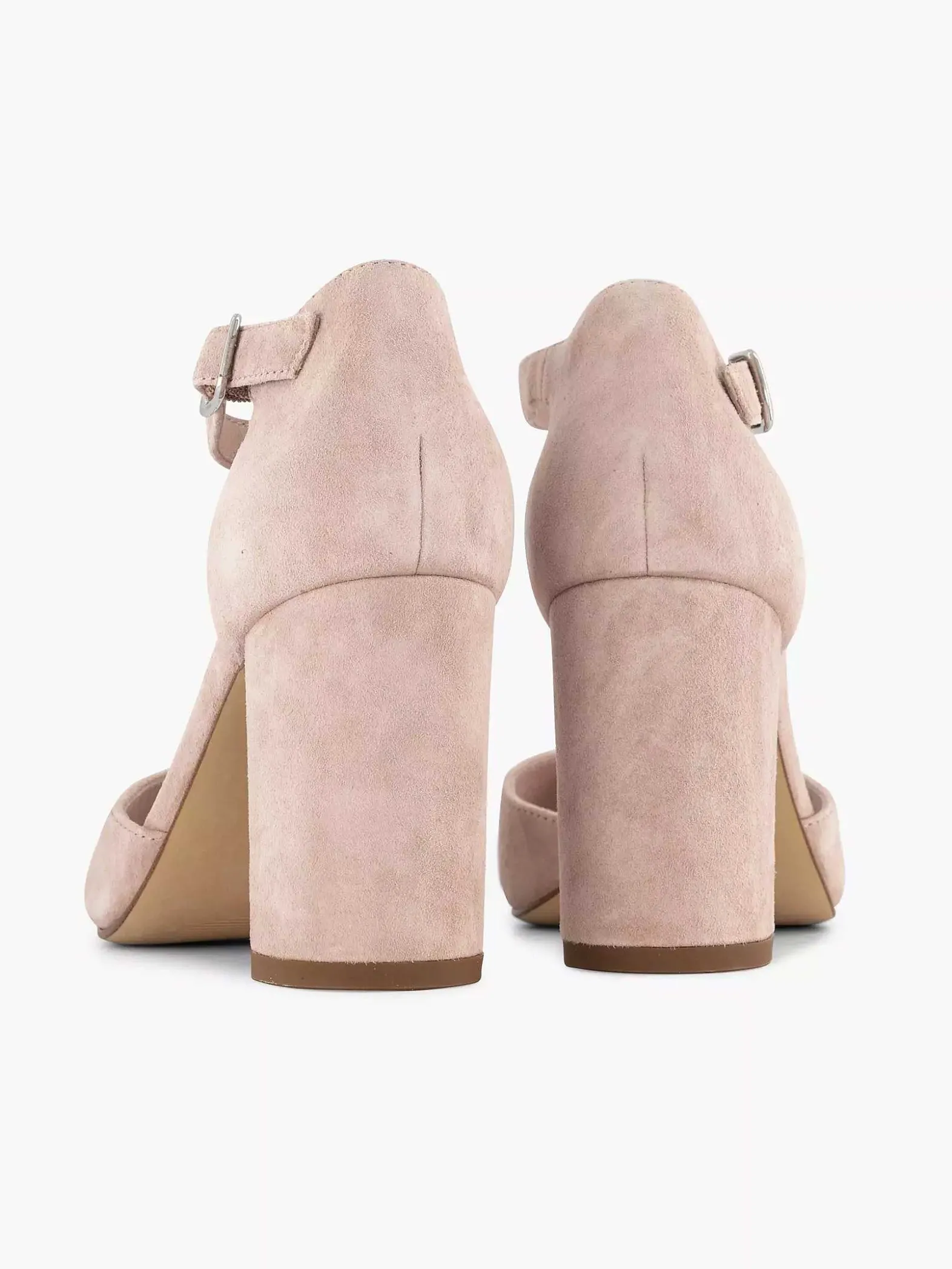5th Avenue Lichtroze Suede Sandalette-Dames Sandalen