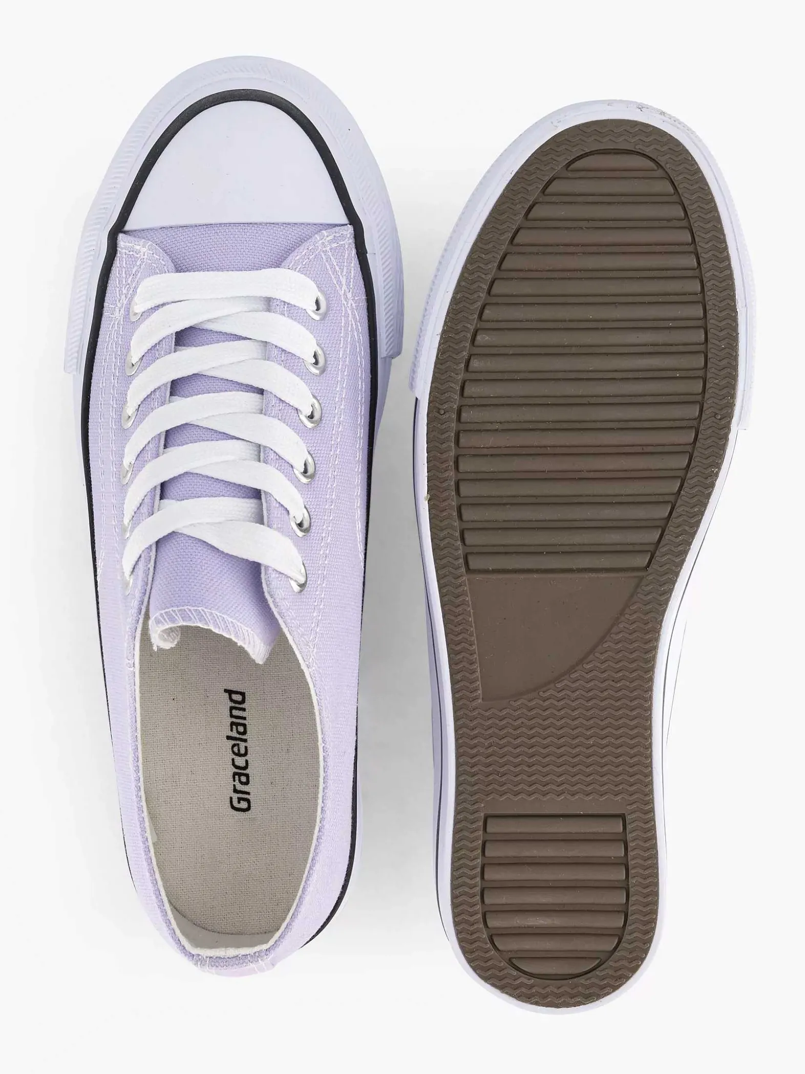 Graceland Lila Canvas Sneaker-Dames Sneakers