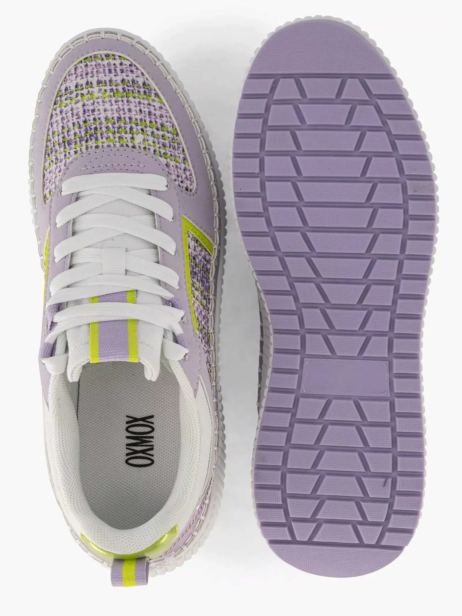 Oxmox Lila Platform Sneaker-Dames Sneakers