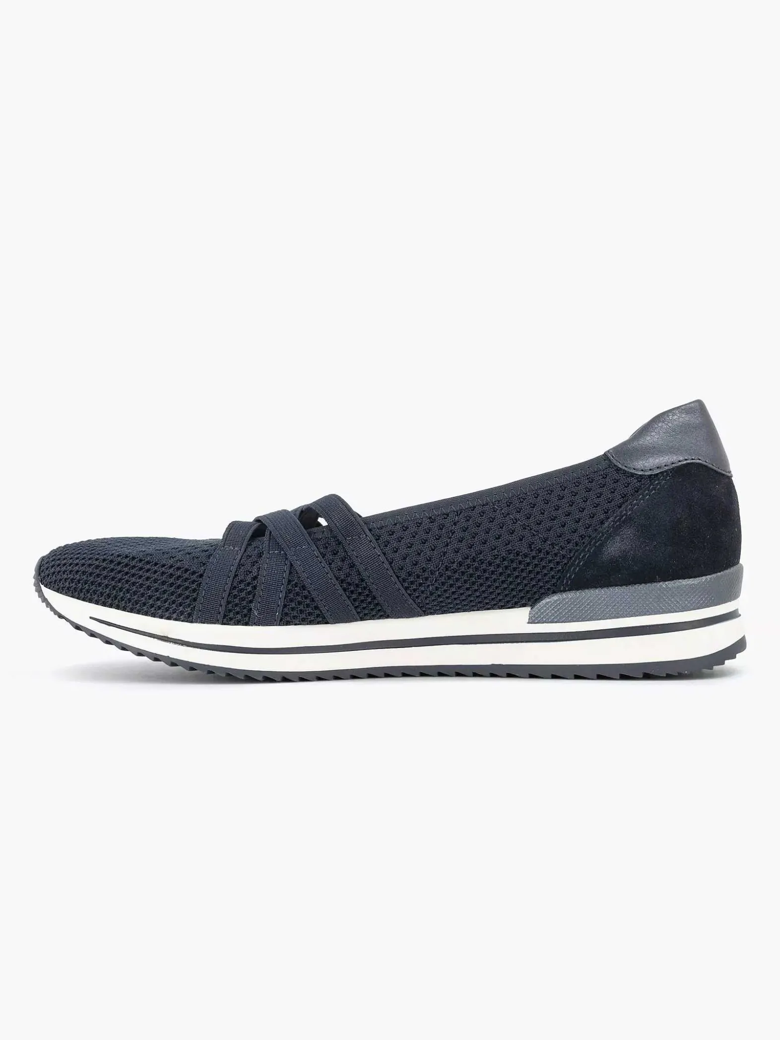 Medicus Marineblauwe Comfort Instapper-Dames Comfort Schoenen