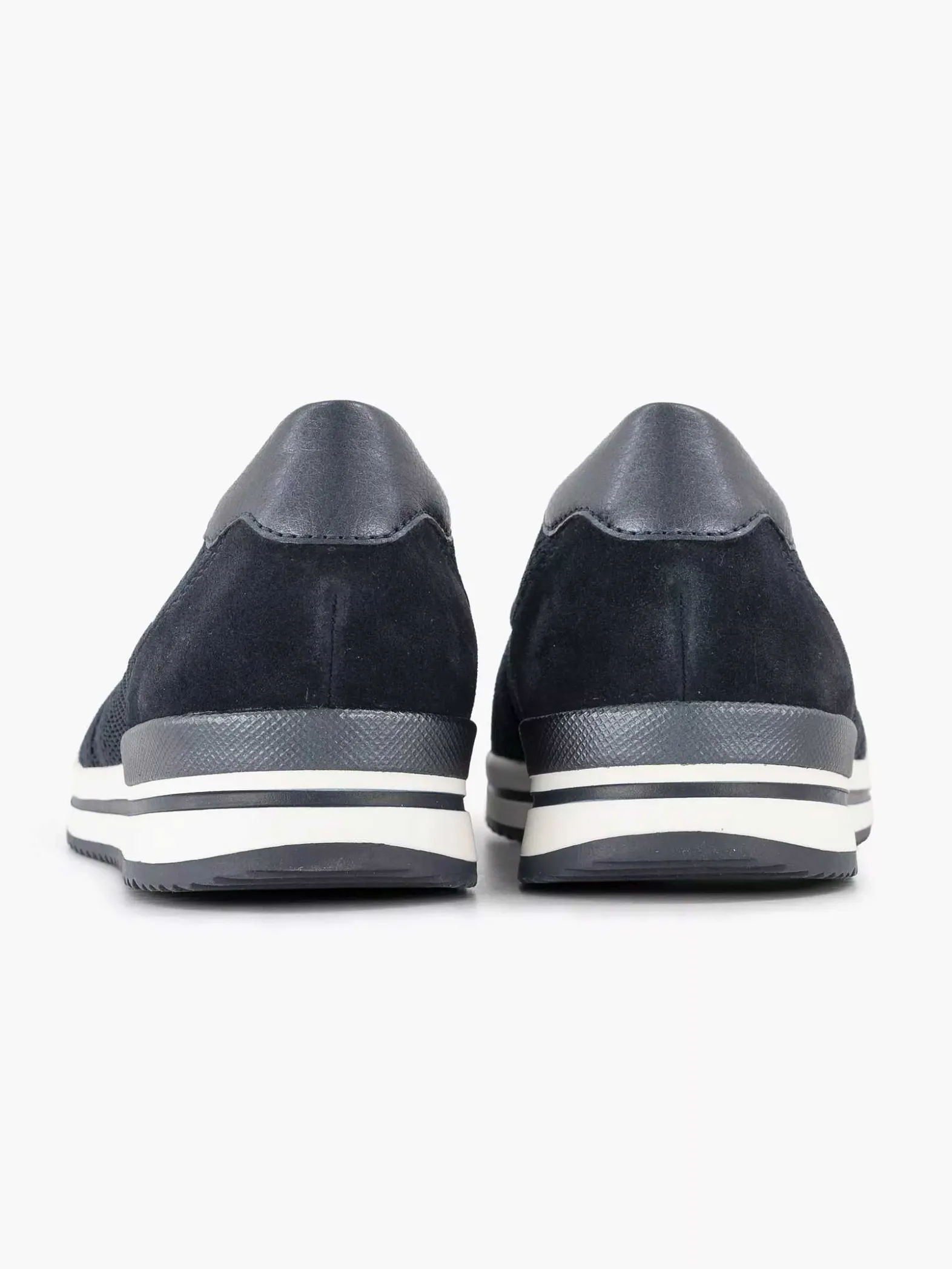 Medicus Marineblauwe Comfort Instapper-Dames Comfort Schoenen