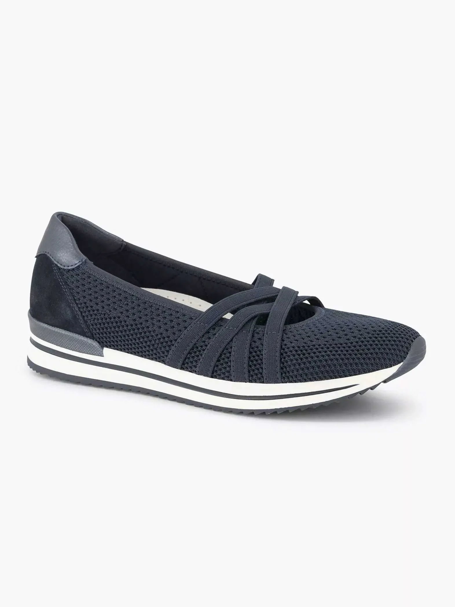 Medicus Marineblauwe Comfort Instapper-Dames Comfort Schoenen