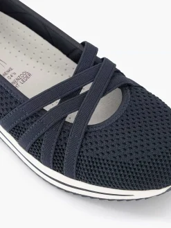 Medicus Marineblauwe Comfort Instapper-Dames Comfort Schoenen
